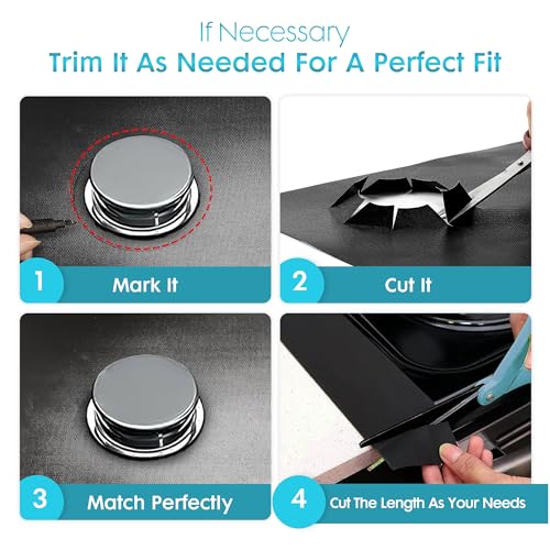 Reusable Non-Stick Stove Top Cover Guard With 2PCS Stove Gap Covers V476919
