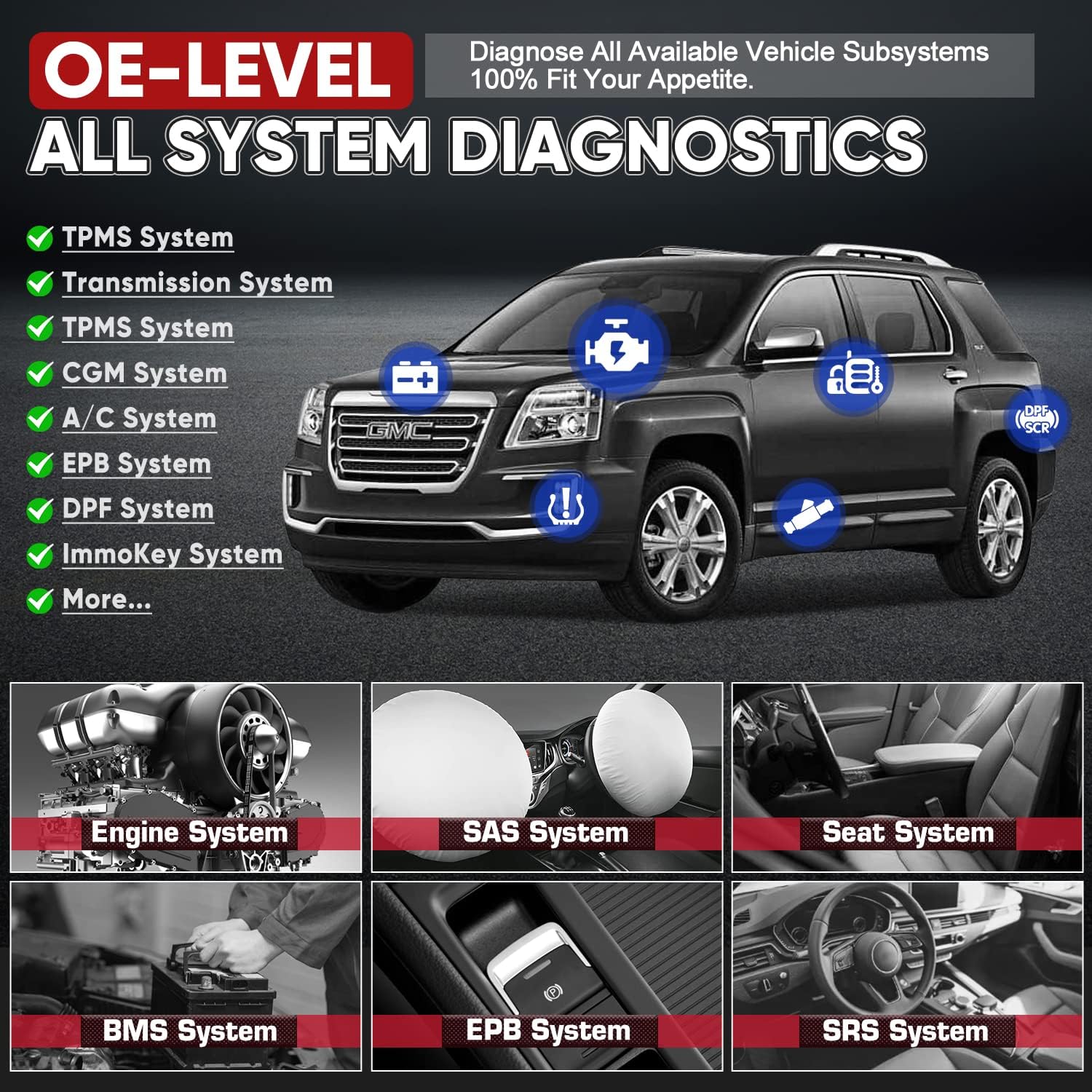 OE All Systems Diagnostics Scanner Tool E9708