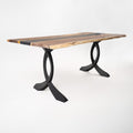 Set of 2 Steel Desk Legs, 28" H x 26" W X940013