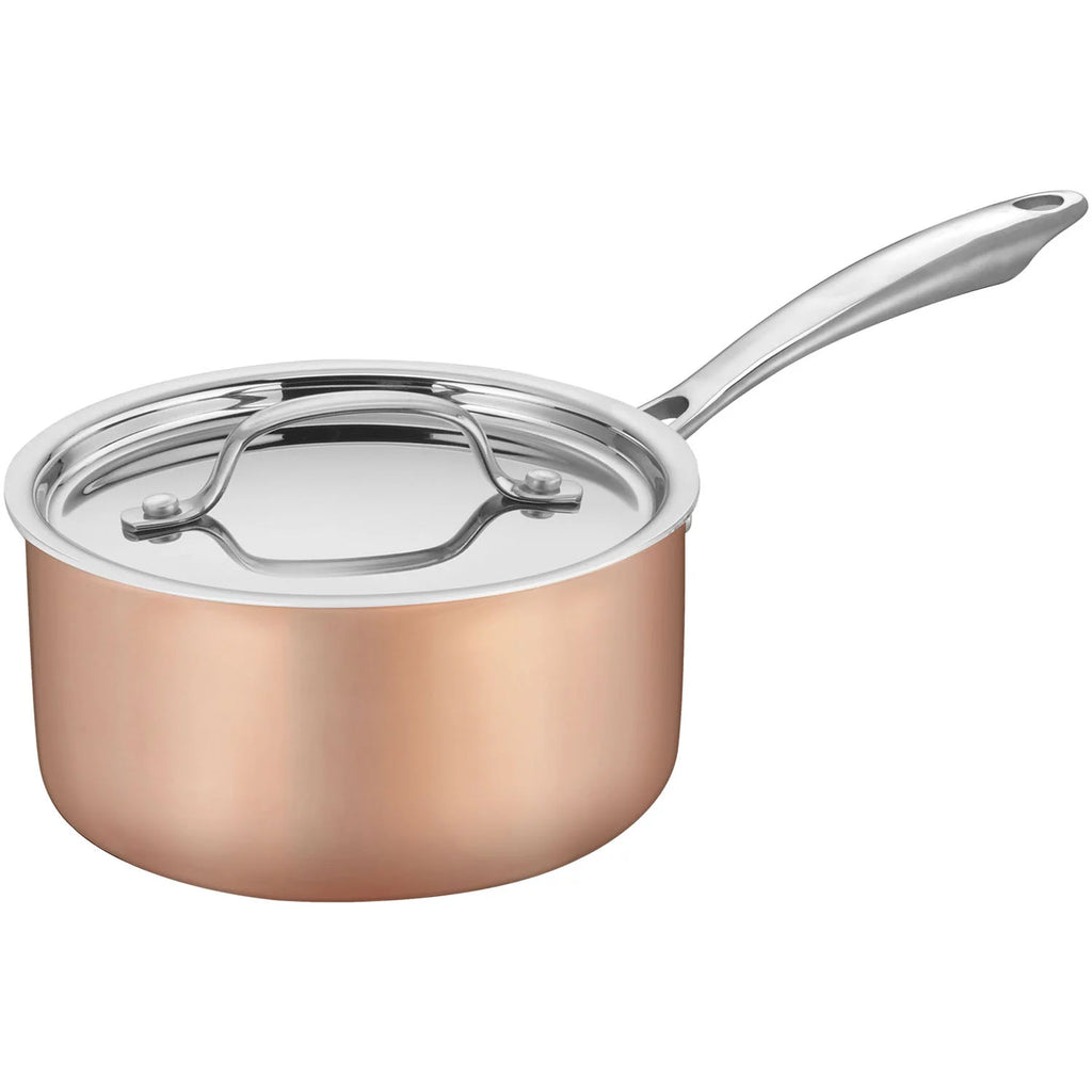 Copper Tri-Ply Stainless Steel 11-Piece Cookware Set P9016