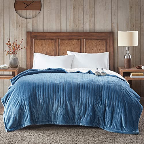 King 100x90 Grey Electric Blanket Throw P25411