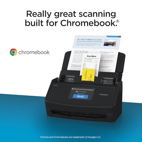 Black Wireless Document Scanner with Auto Document Feeder Y7885