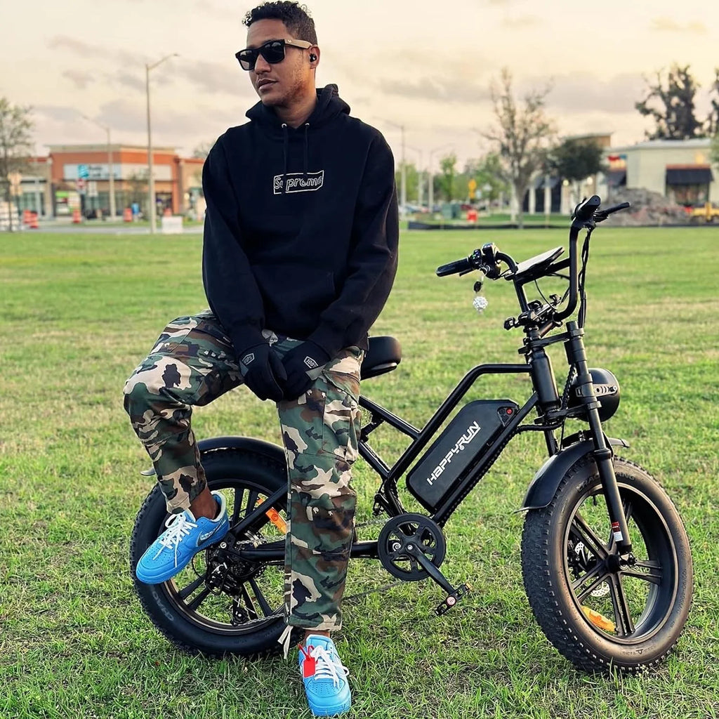 20" Fat Tire Electric Bike 1500W Motor 48V 18AH Removable Battery C717