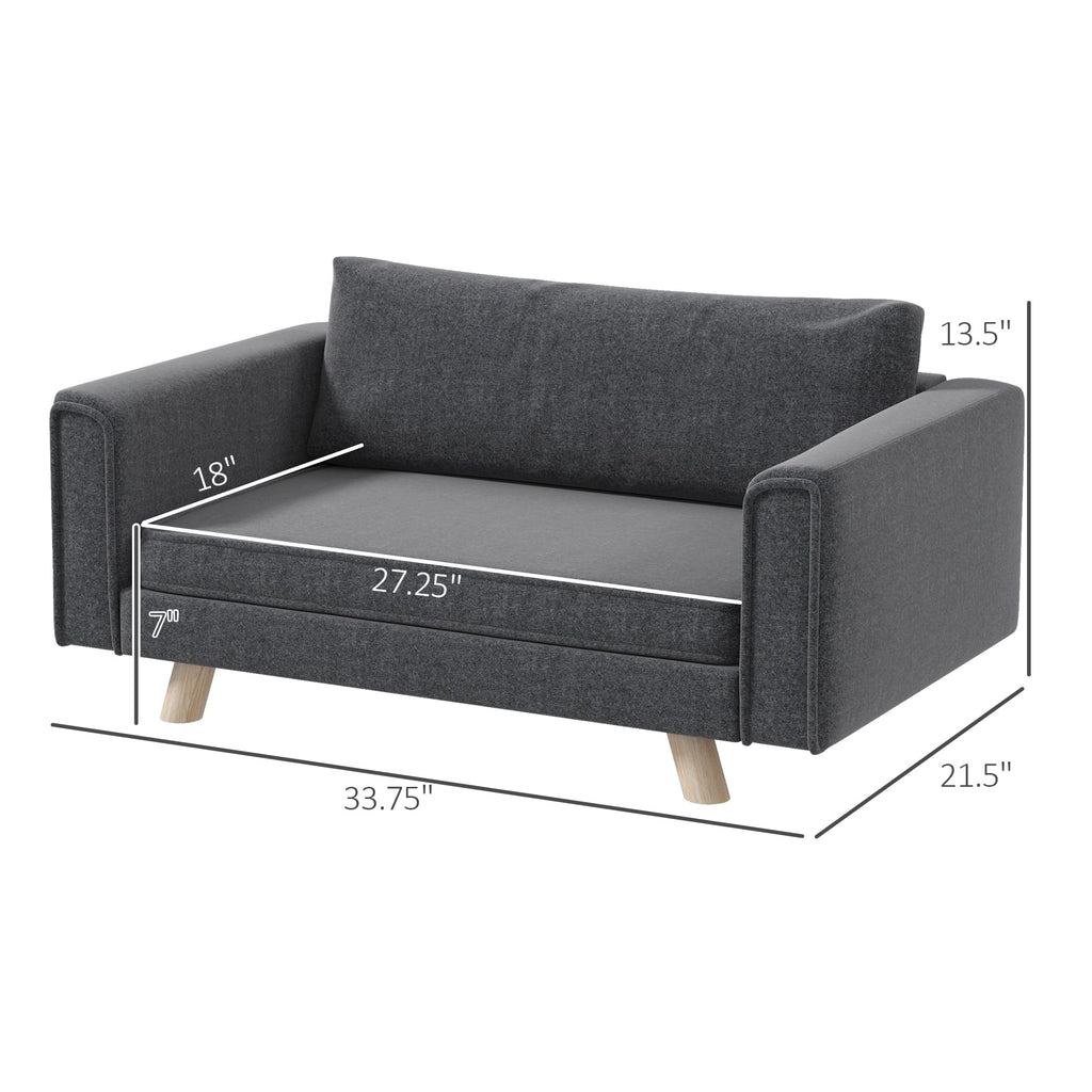 Gray Elevated Pet Sofa P803