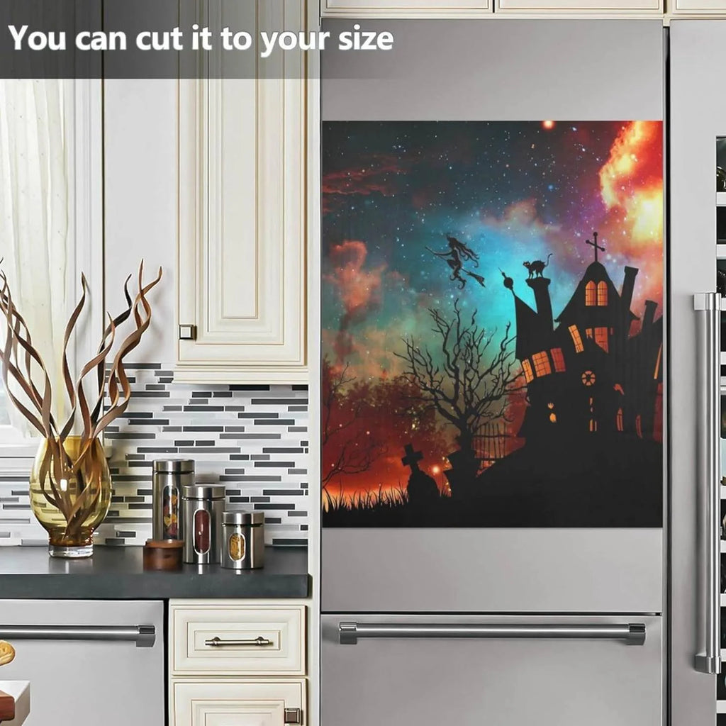 Halloween Witch Castle Dishwasher Magnet Cover, 23"x 26" Q92690