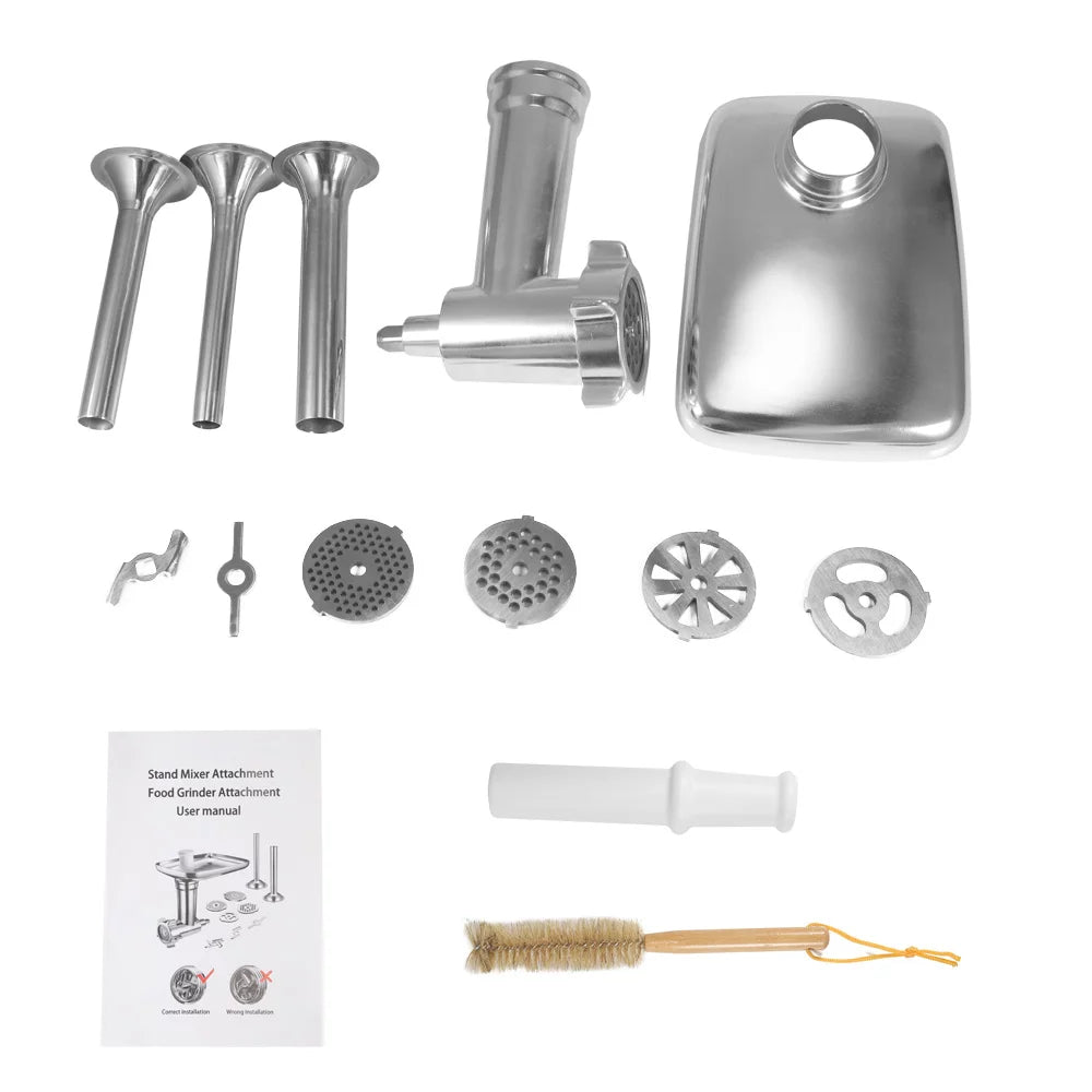 Metal Food Grinder Attachments, Meat Grinder, Sausage Stuffer C9344