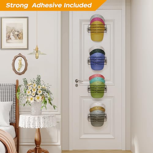 4 Pack Adhesive Hat Hanger Hat Organizer X419320
