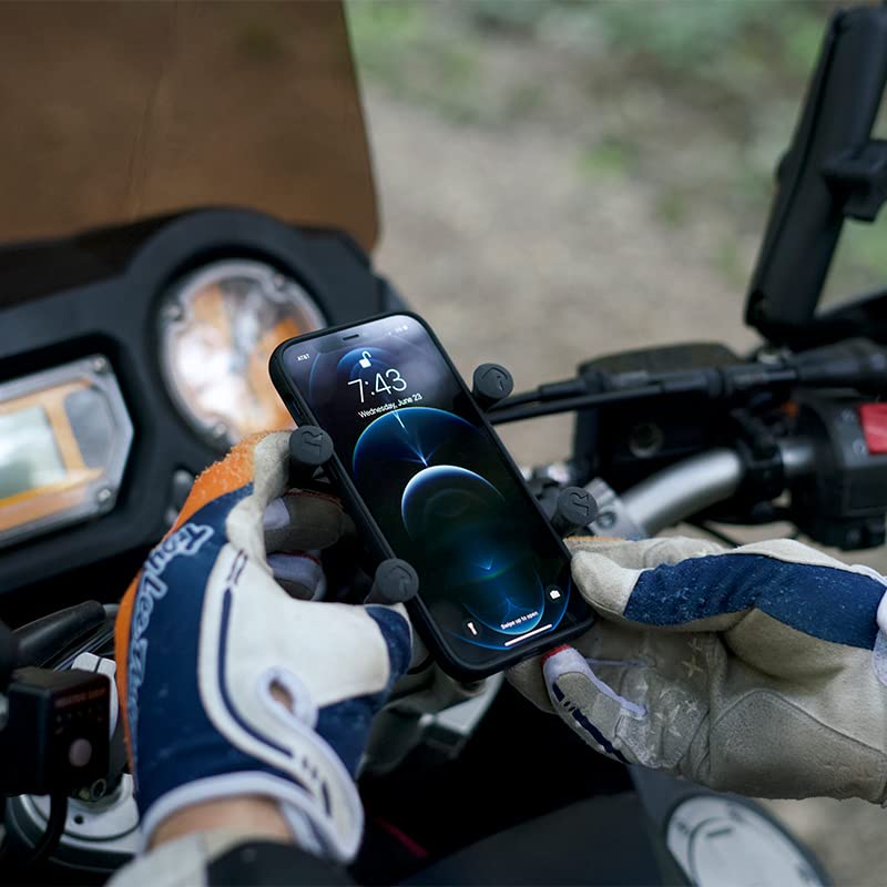 Large Phone Mount with Handlebar U-Bolt Base and Short Arm D278