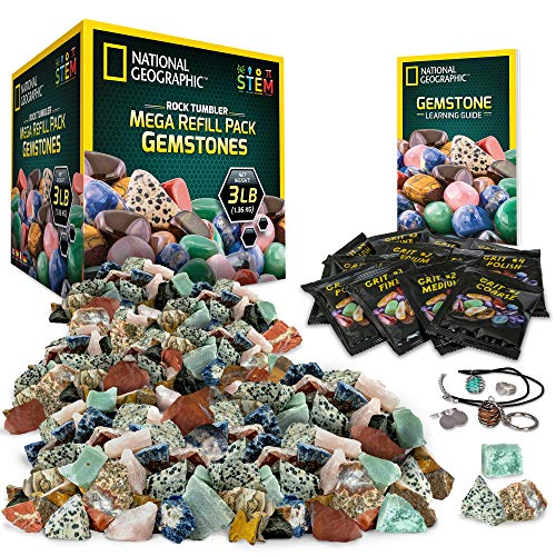 3 lbs. Rough Gemstones and Rocks for Tumbling including Amethyst and Quartz E819