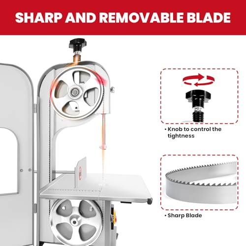 Stainless Steel Electric Meat Bone Saw with 6 Blades E46726