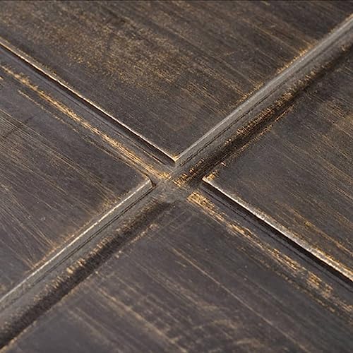 Dark Brown Square Solid Mango Wood Coffee Table U995