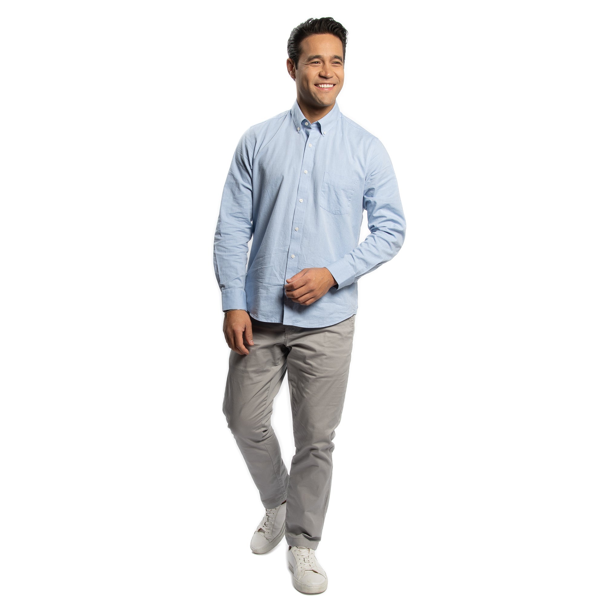 Lightweight Stretch Chinos Standard Fit - Grey