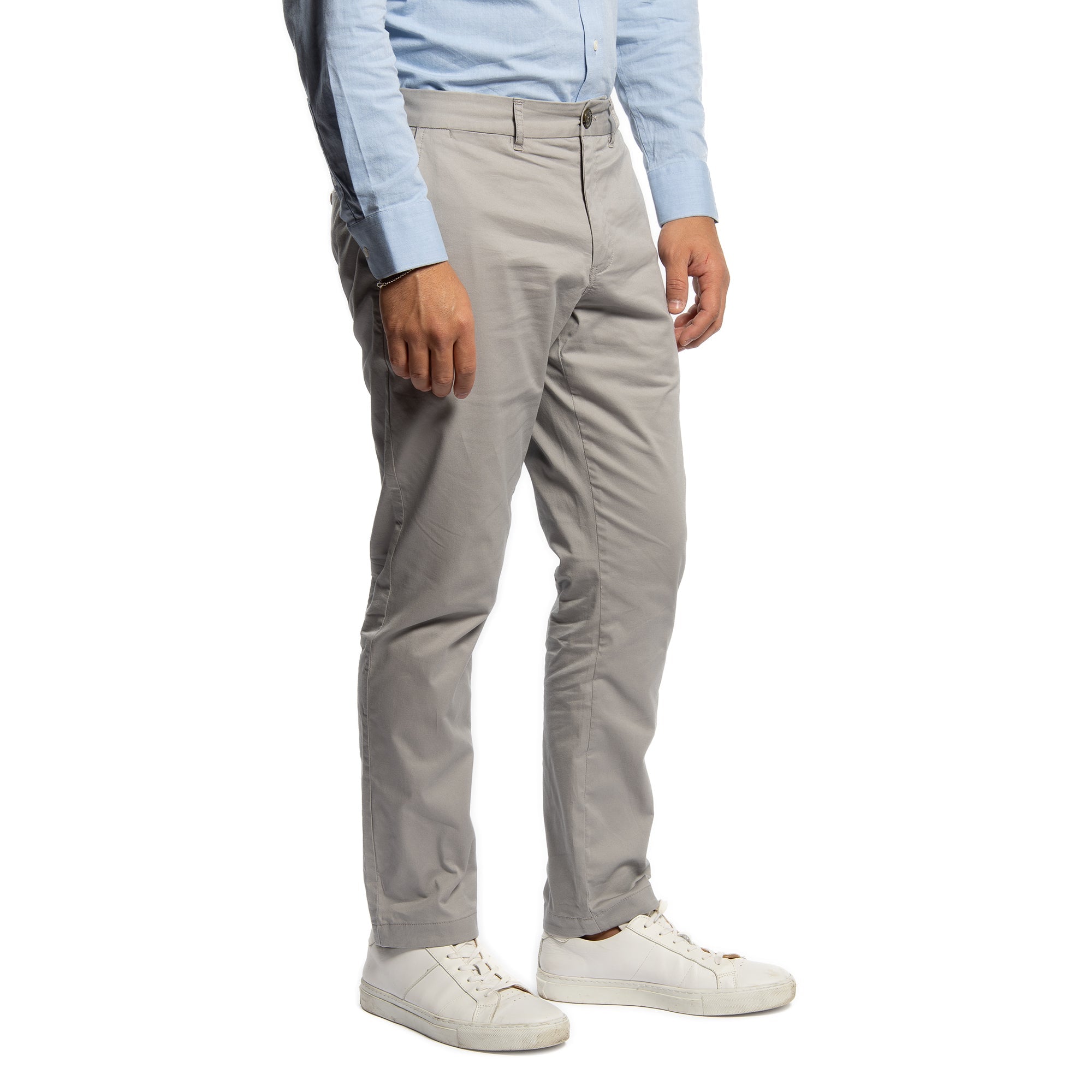 Lightweight Stretch Chinos Standard Fit - Grey