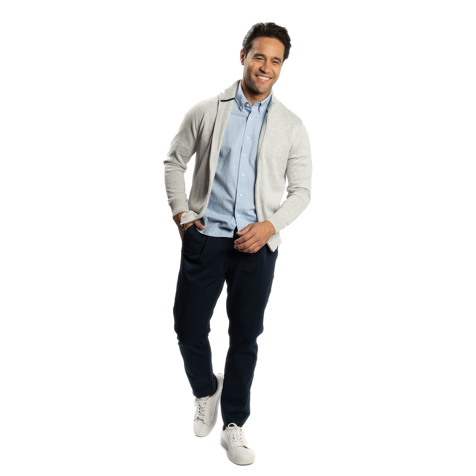 Linen Short Sleever - Blue