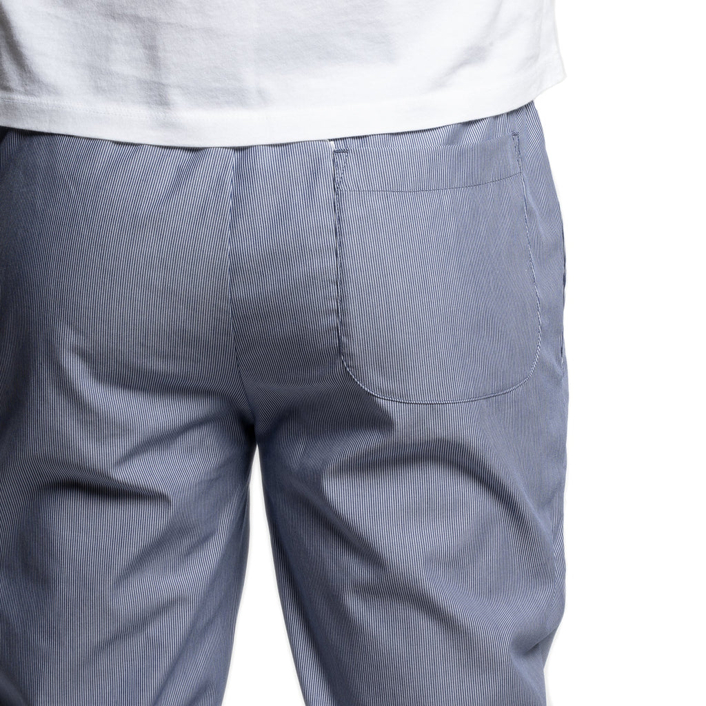 Cotton Pajama Pants - Navy Pinstripe