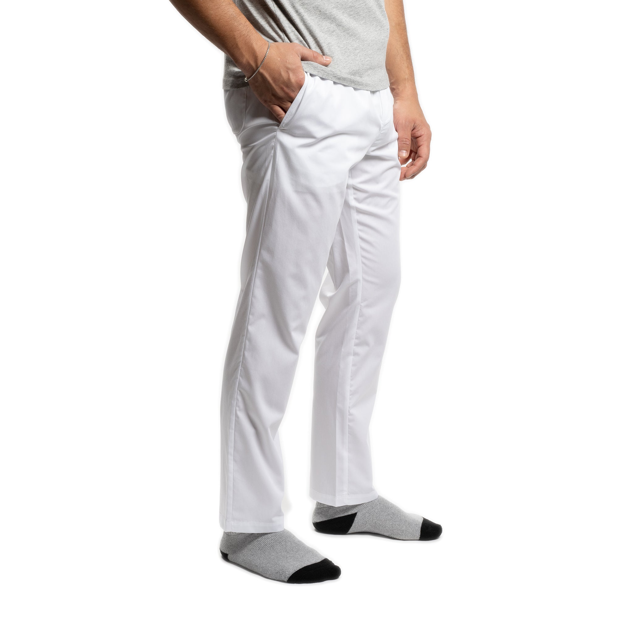 Cotton Pajama Pants - White