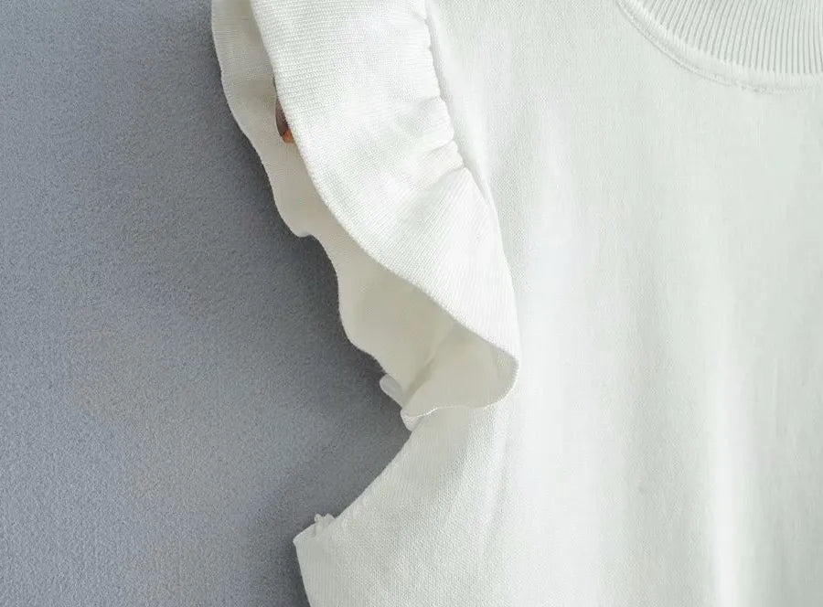 Polyester Vest with Folds, Stylish Small Tank Top for Trendy Summer Looks