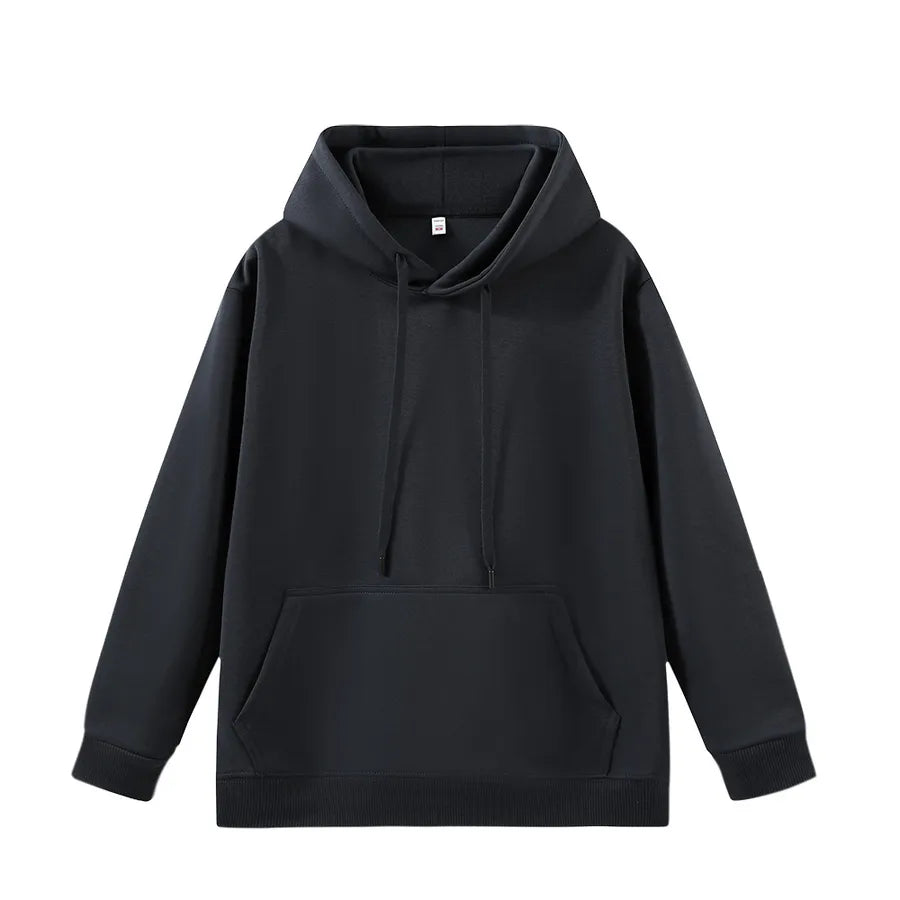 Double-layer Cotton Hooded Sweatshirt 300g Women's Loose Fit Casual Long Sleeve Autumn Wear