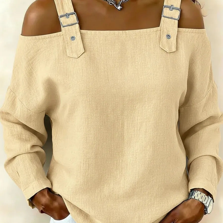 Sexy Solid Color Polyester Pullover Tank Top with Chain Detail for Spring