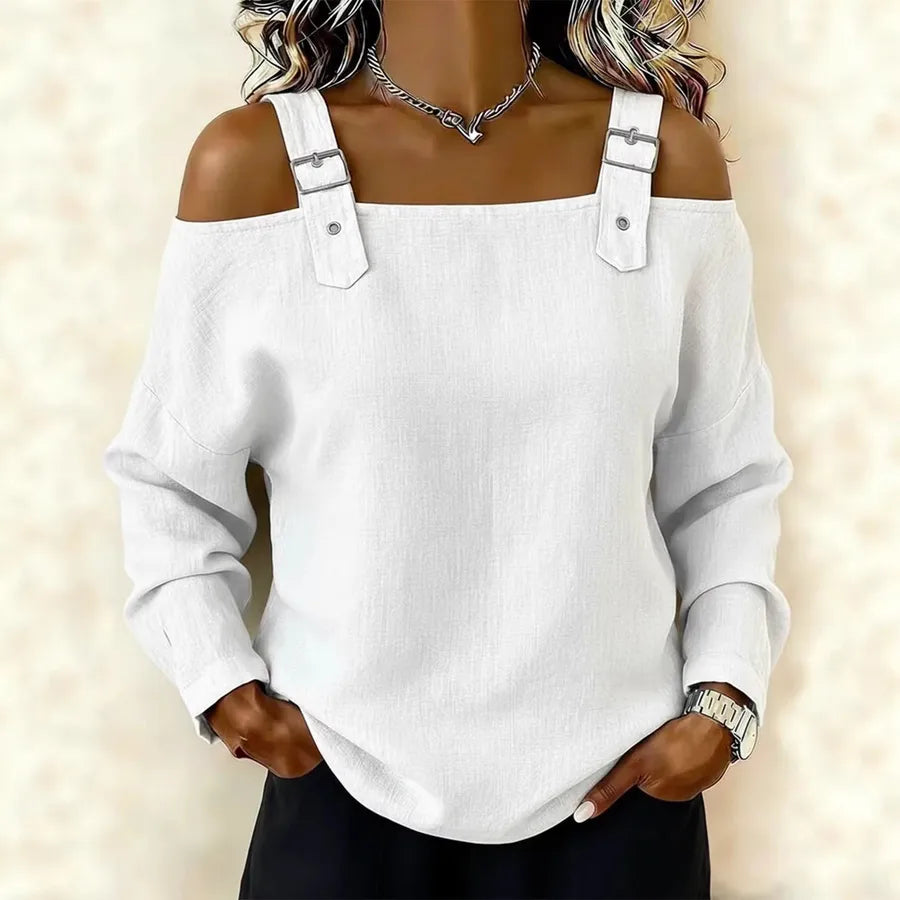 Sexy Solid Color Polyester Pullover Tank Top with Chain Detail for Spring