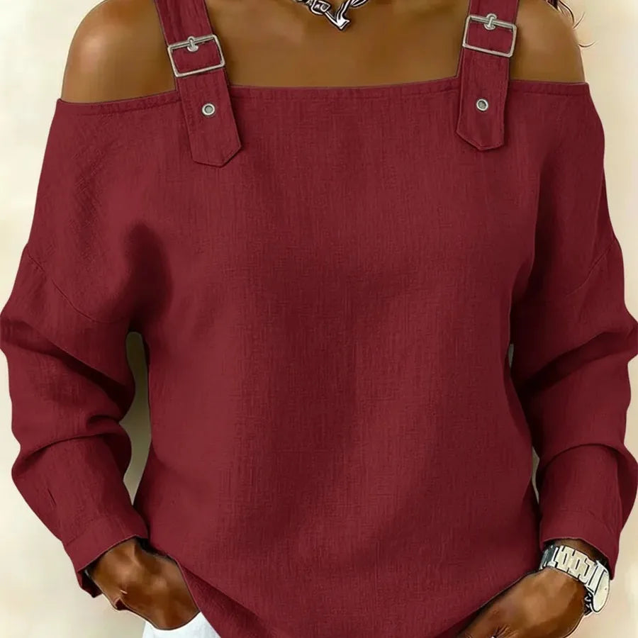 Sexy Solid Color Polyester Pullover Tank Top with Chain Detail for Spring