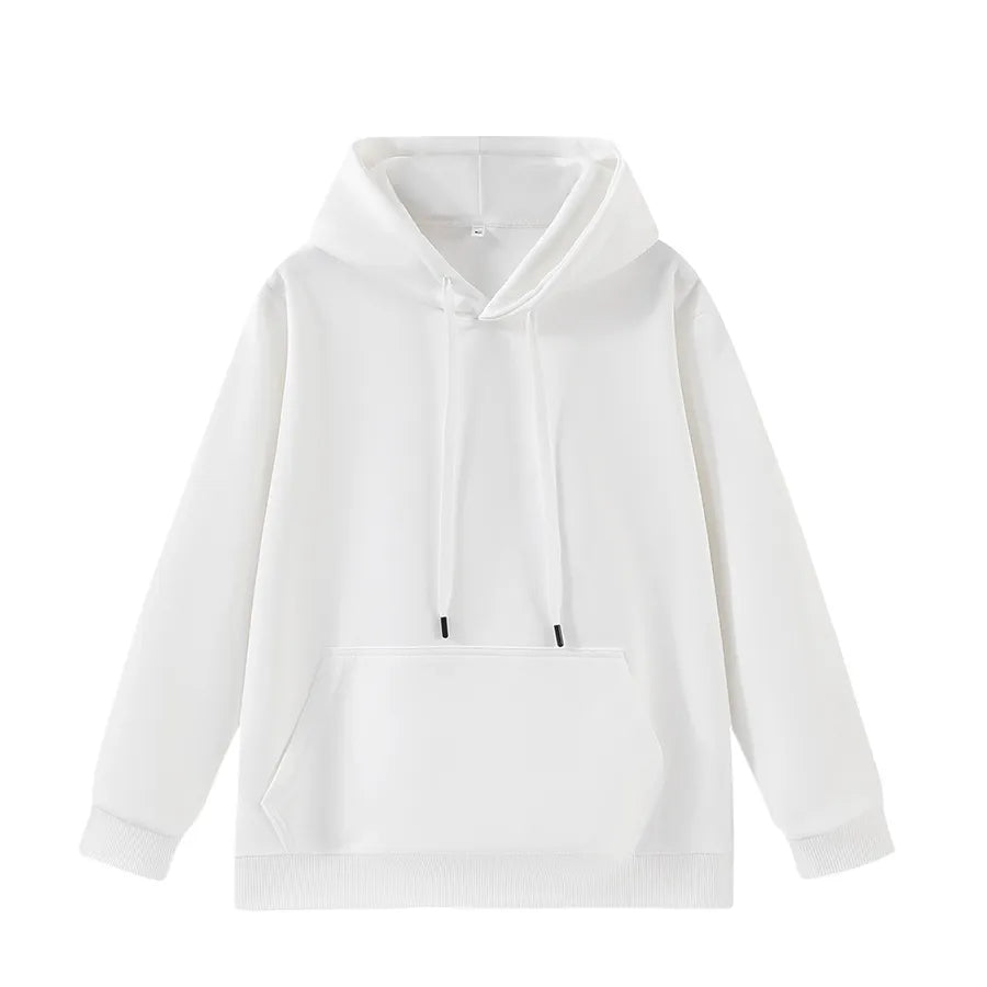Double-layer Cotton Hooded Sweatshirt 300g Women's Loose Fit Casual Long Sleeve Autumn Wear